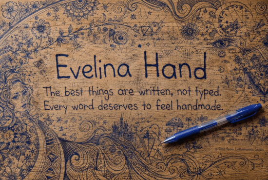 Evelina Hand Font